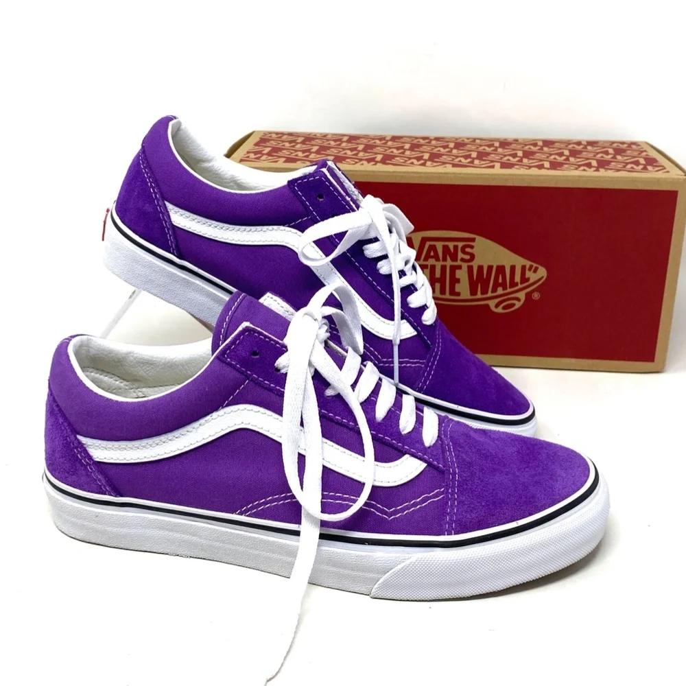 VANS Old Skool Low Top Purple Canvas Suede Women's Size Sneakers VN0A5KRSBEK - Picture 1 of 12